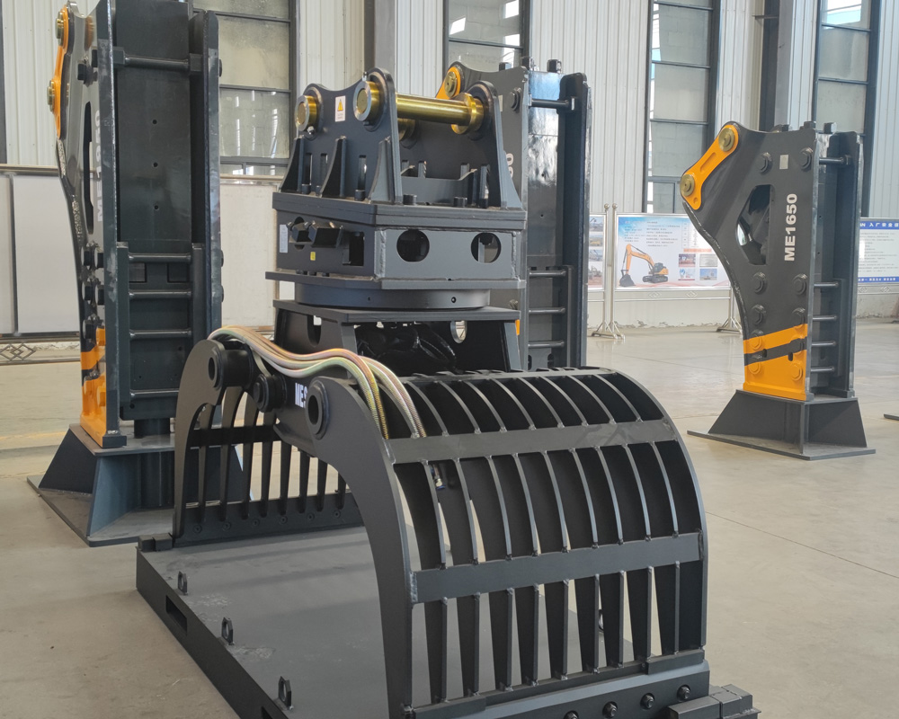stone and scrap handling grapple