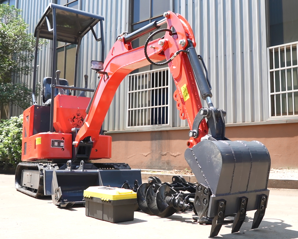 farm digging excavator