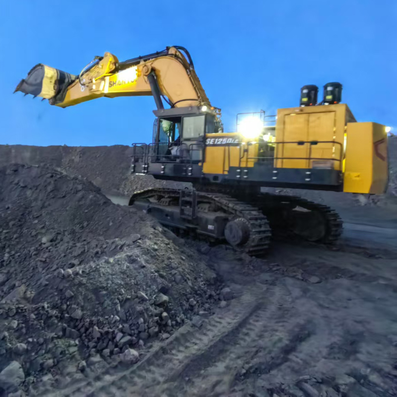 120-Ton Excavator Construction Site