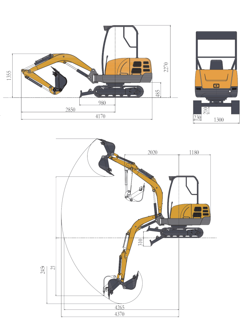 SH25B Mini Excavator
