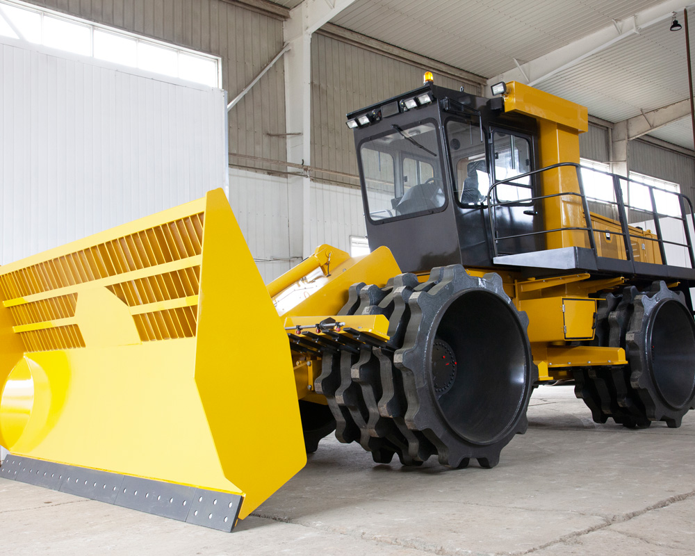 Front View of the Waste Compactor