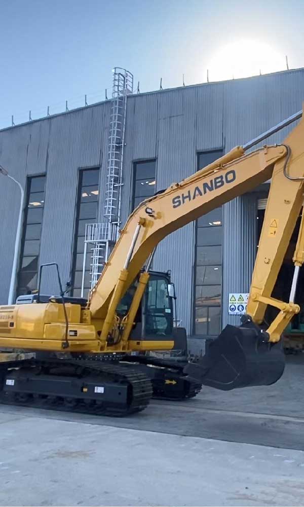 Sh210 excavator test drive 01