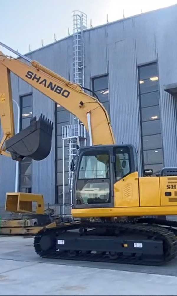 Sh210 excavator test drive 03